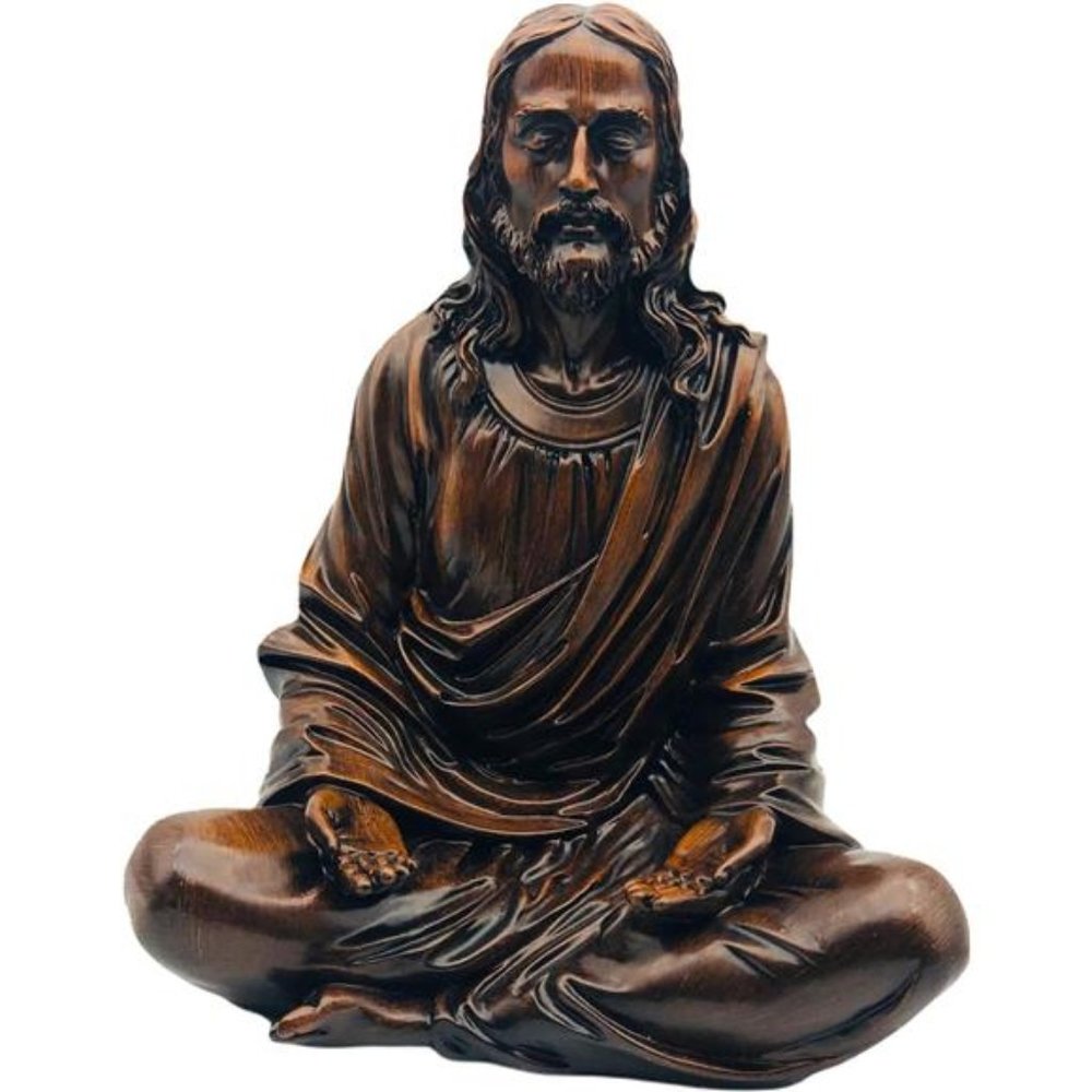 The Peace of Christ - Jesus Statue 10" Dark Wood